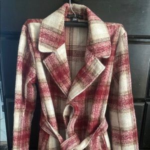 plaid coat